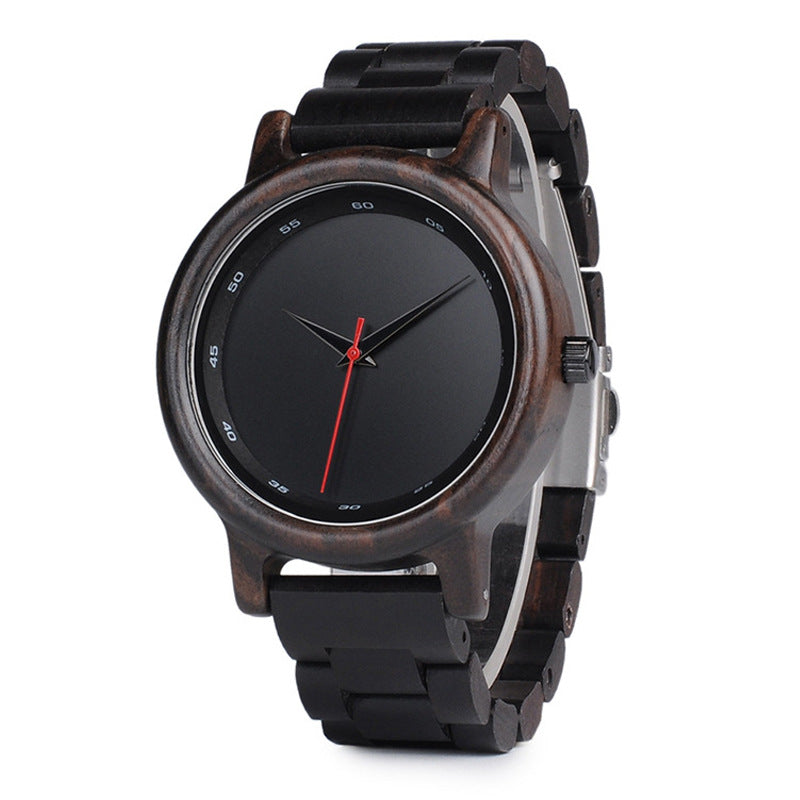 Creative camera lens sandalwood watch