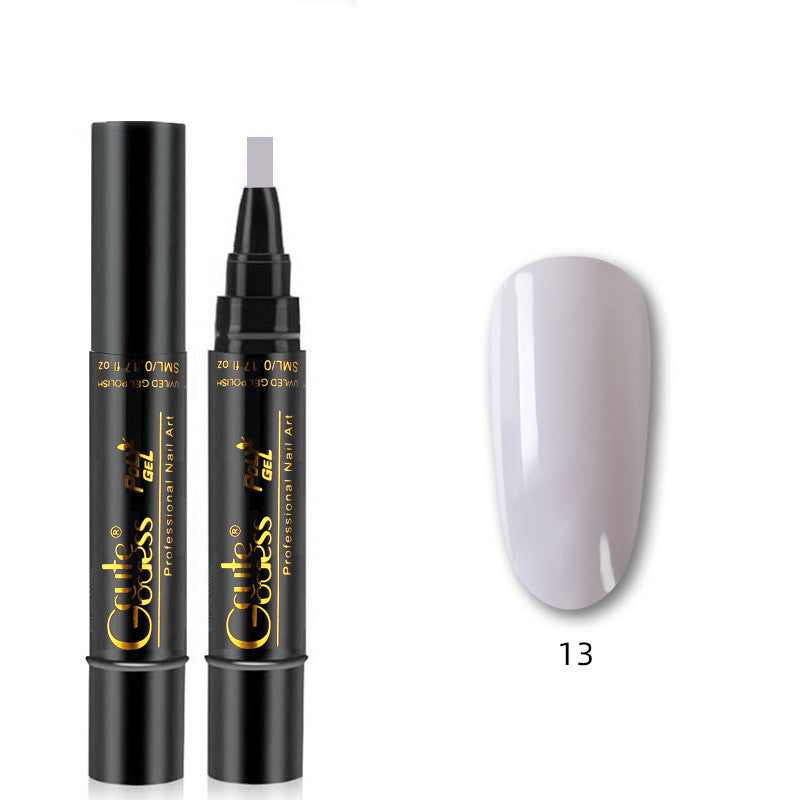 Nail Glue Pen 3 In 1   One-step Glue Phototherapy Plastic Nail Magnet Pen French Water Ripple Cat Eye Strong Magnet Pen DIY Manicure Tool Pen