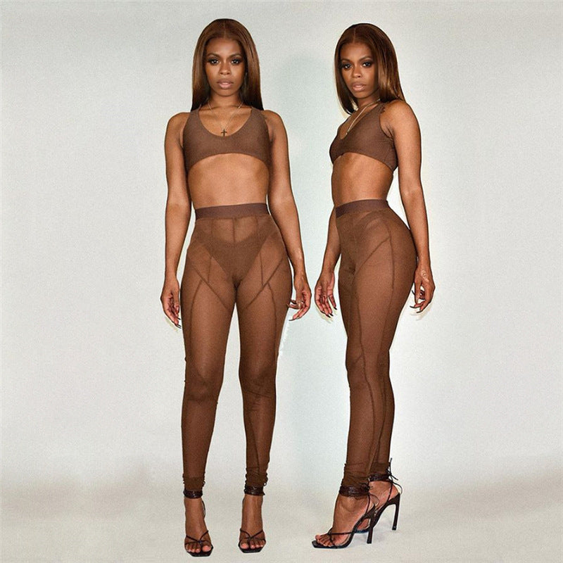 See-through Mesh Breathable High Waist Buttocks