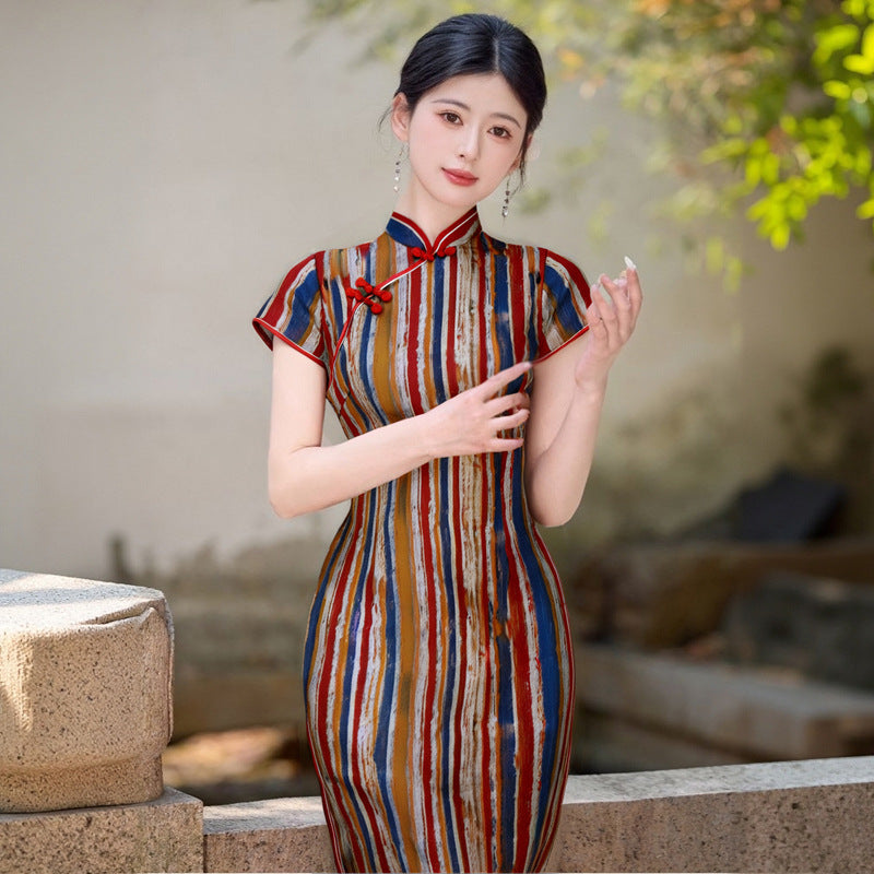 New Womens Fashion Chinese-style Cheongsam And Modern Chinese Long Dress