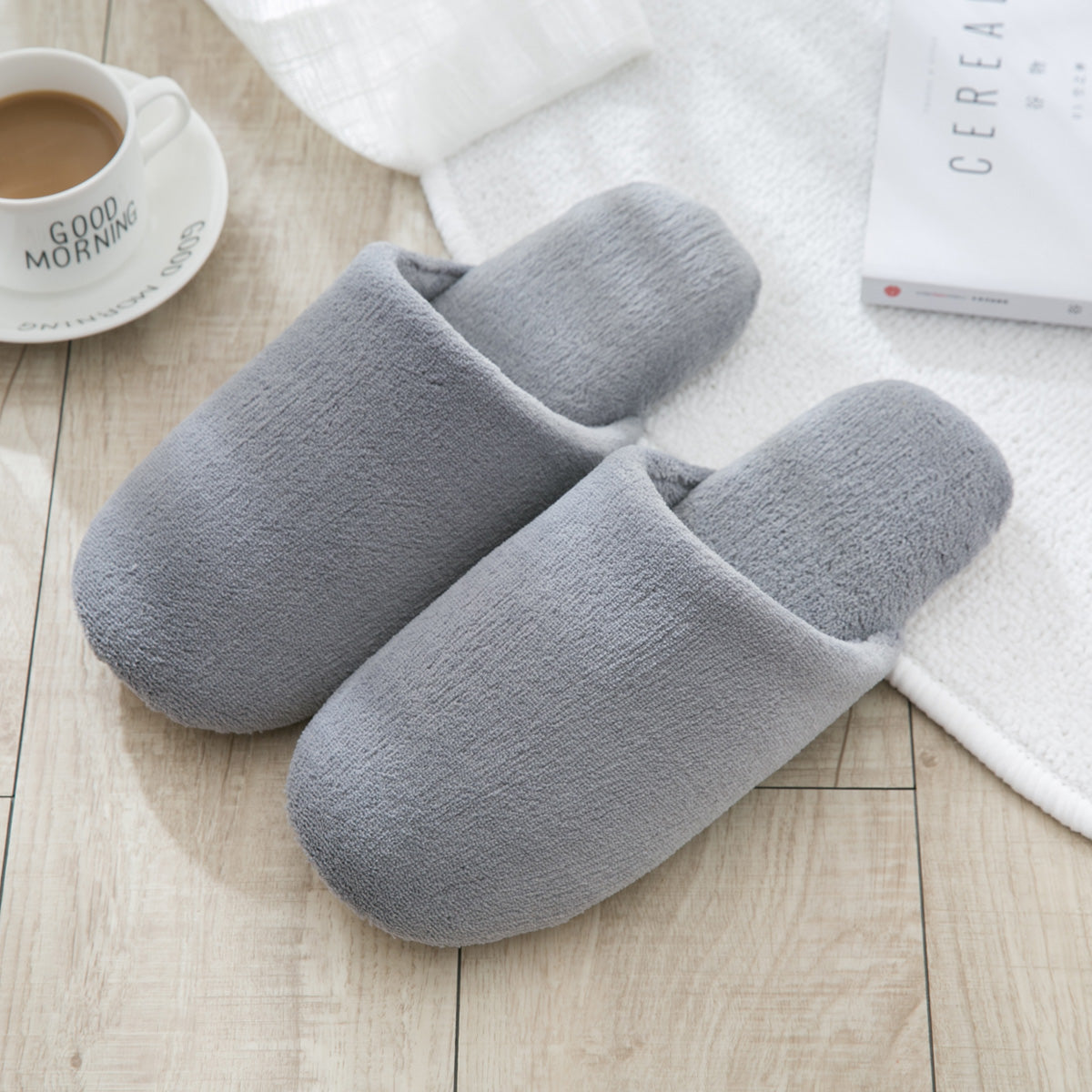 Men's Cute Couple's Non-slip Soft Bottom Fur Slippers