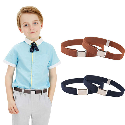 Children's Men's And Women's Elastic Band Monochrome Pants Belt