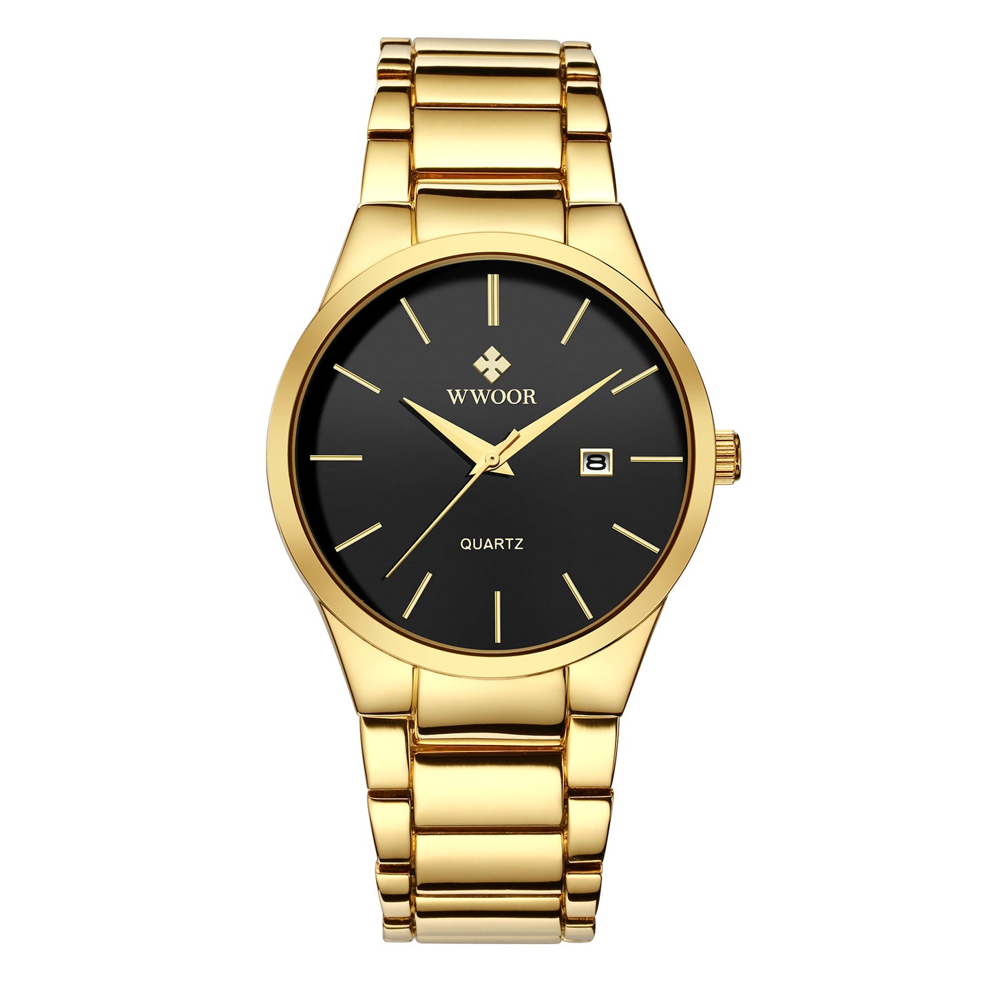 Men's steel band quartz watch