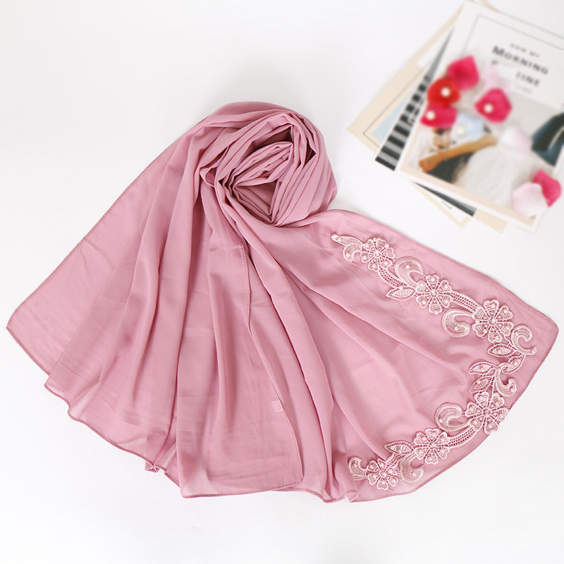 Pearl chiffon studded pearl headband