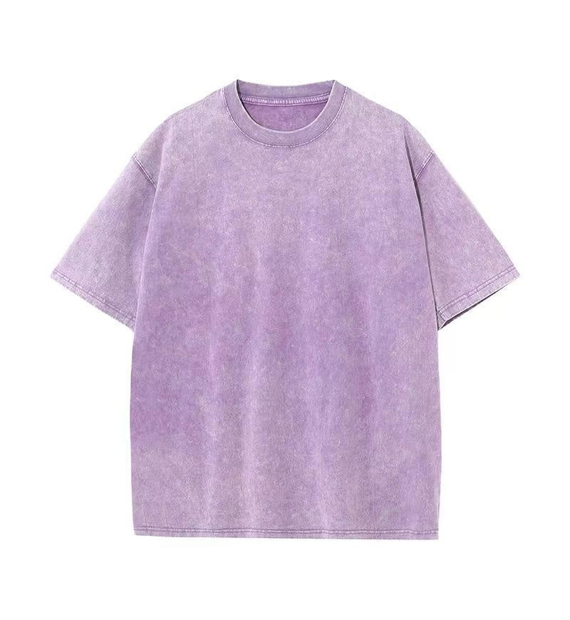 Washed Old Short-sleeved T-shirt For Men And Women