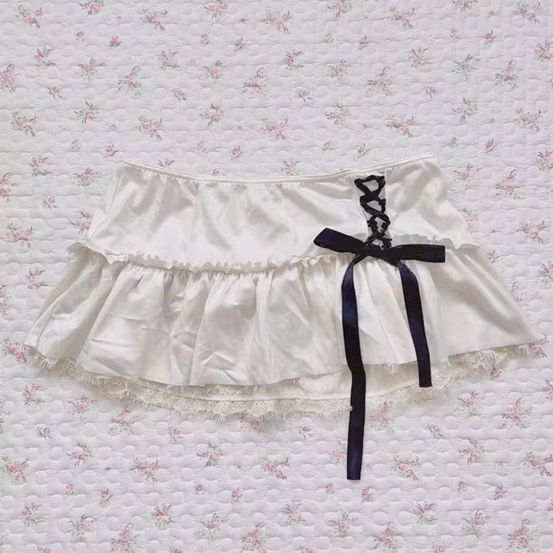 Women's Fashion Ribbon Bow Cake Dress