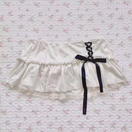 Women's Fashion Ribbon Bow Cake Dress