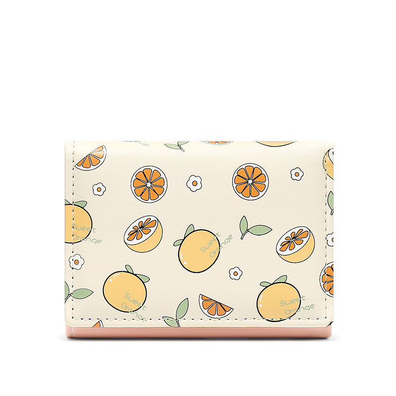 Ins Cartoon Folding Girl's Zero Wallet