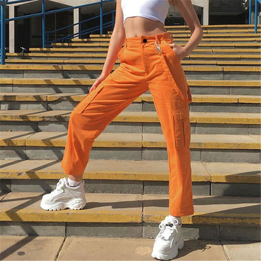Women's High Waist Loose Fashion Streamer Overalls