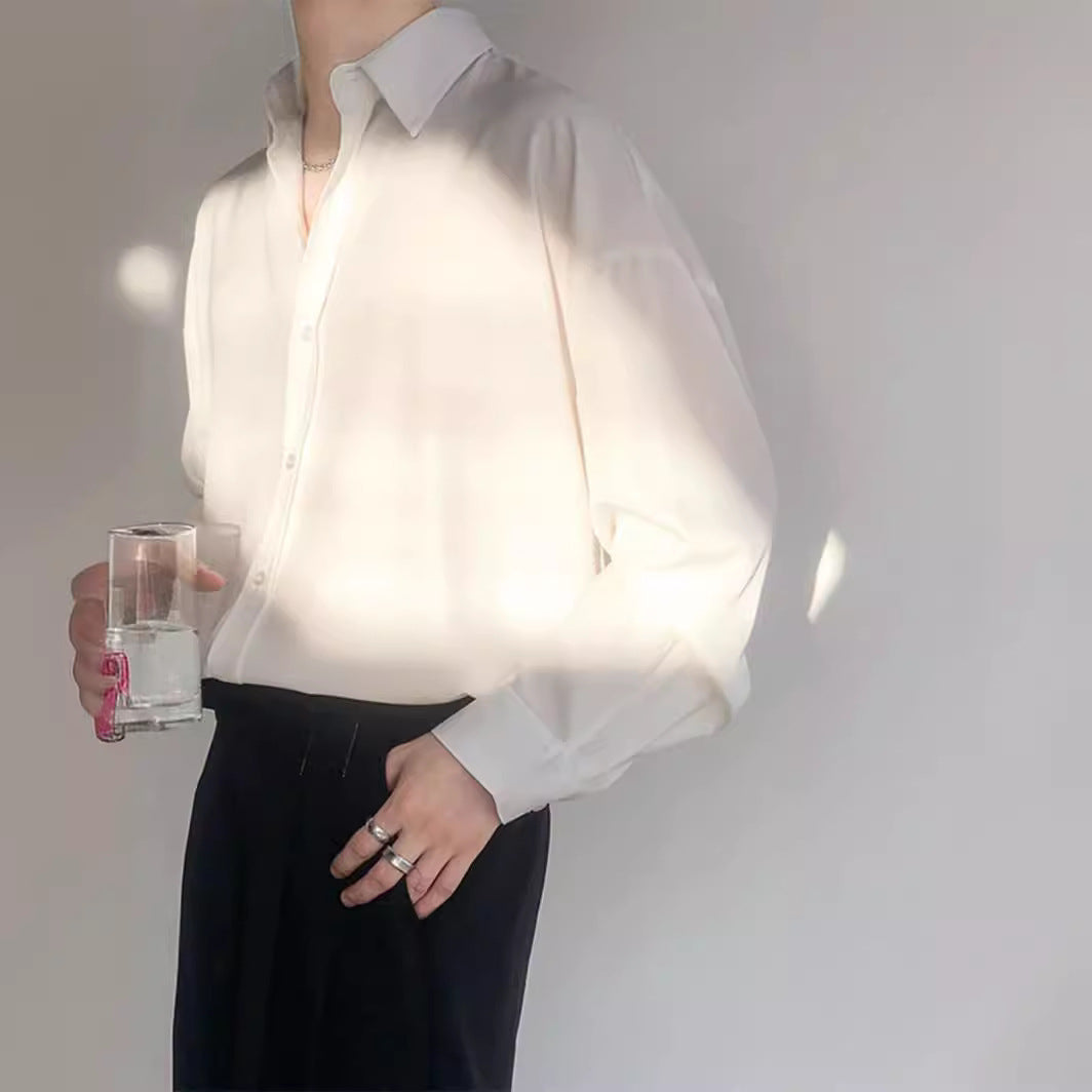 Vintage isdrape med løstsiddende langærmet top