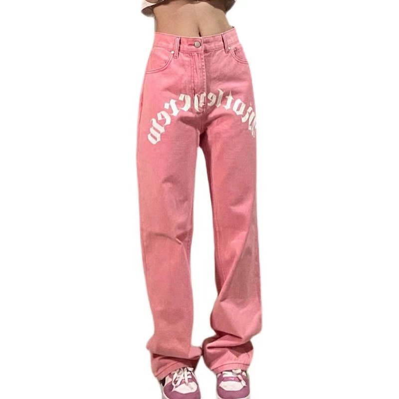 Women's Summer Zipper Literary Trends Long Jeans