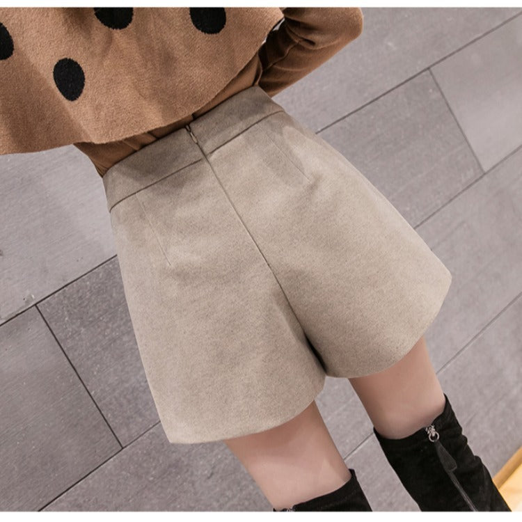High waist was thin all-match shorts