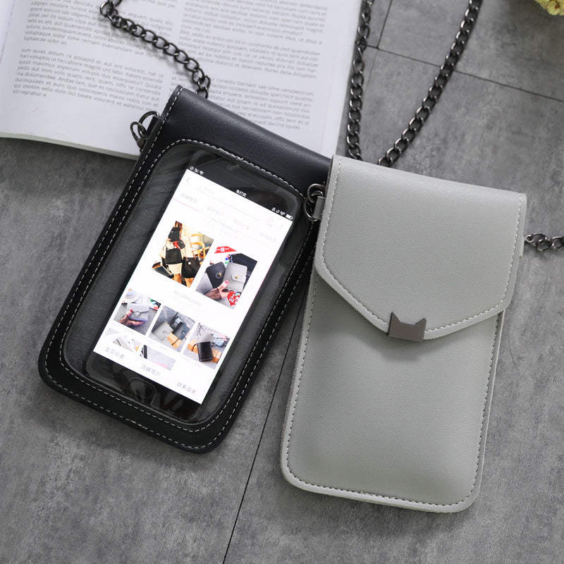 Diagonal mobile phone bag