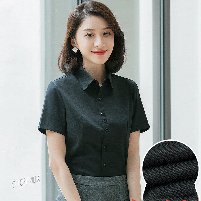 Professional Temperament Half-sleeve Shirt Work Clothes