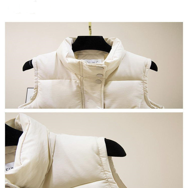 Down Cotton Waistcoat for Women's Autumn and Winter Jacket