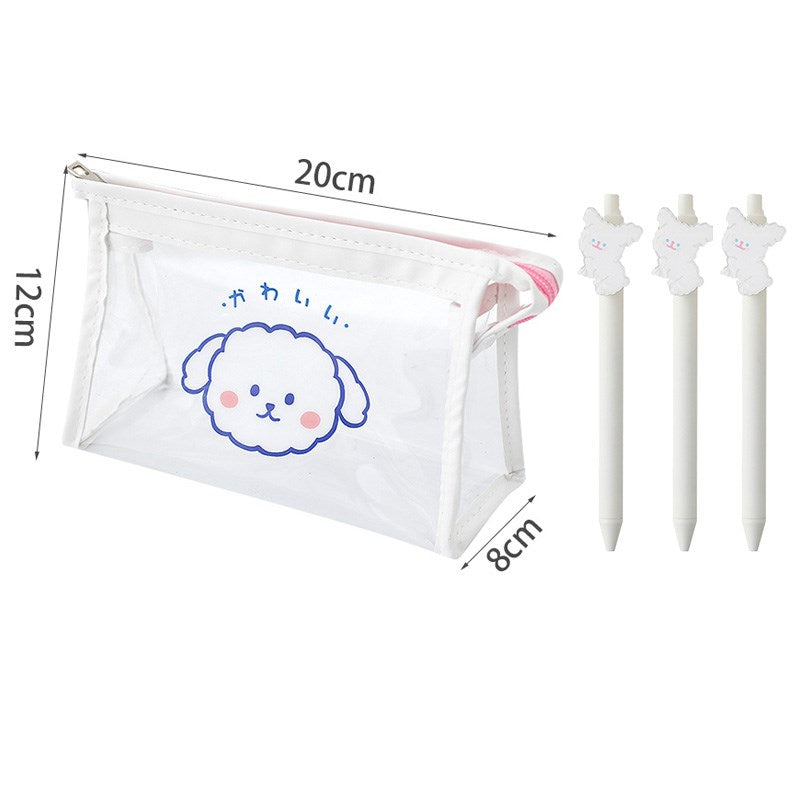 Girl simple Japanese pencil bag