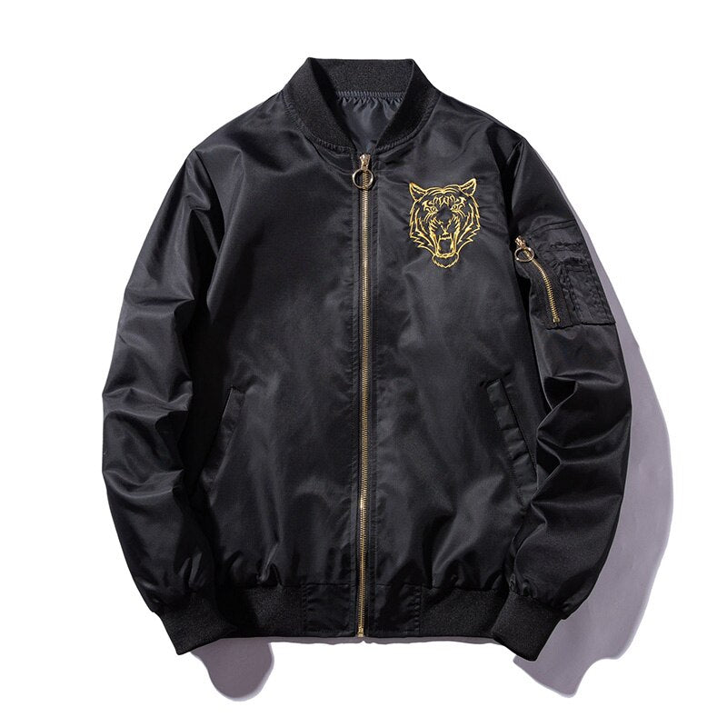 National tide high street embroidery jacket men's air force ma1 flight suit
