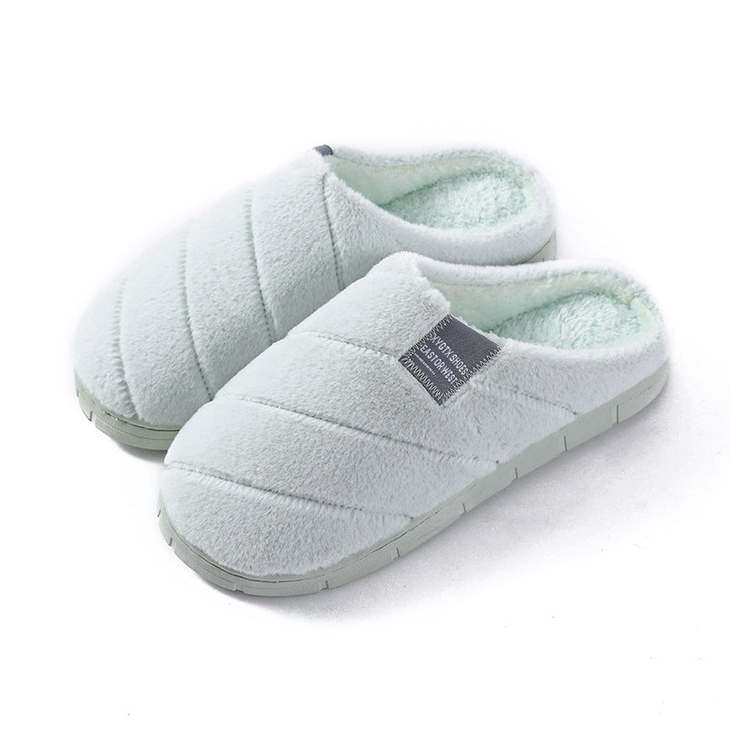 Cute non-slip thick-soled warm home cotton slippers