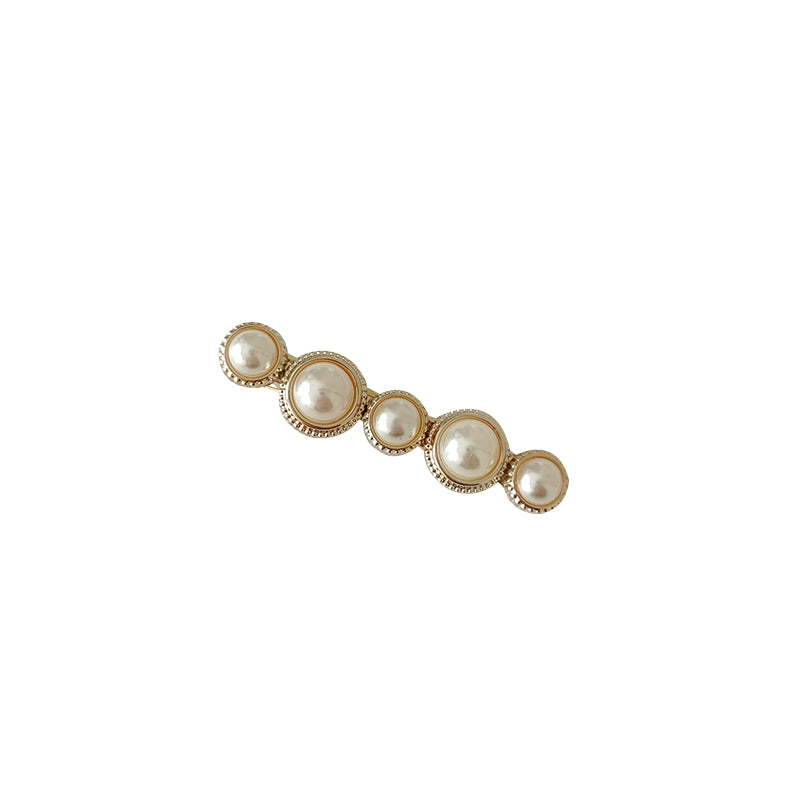 Sweet Pearl Marble Hairpins Styling Side Clips Barrette Hair Accessories