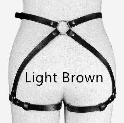 European and American leather belt waist chain