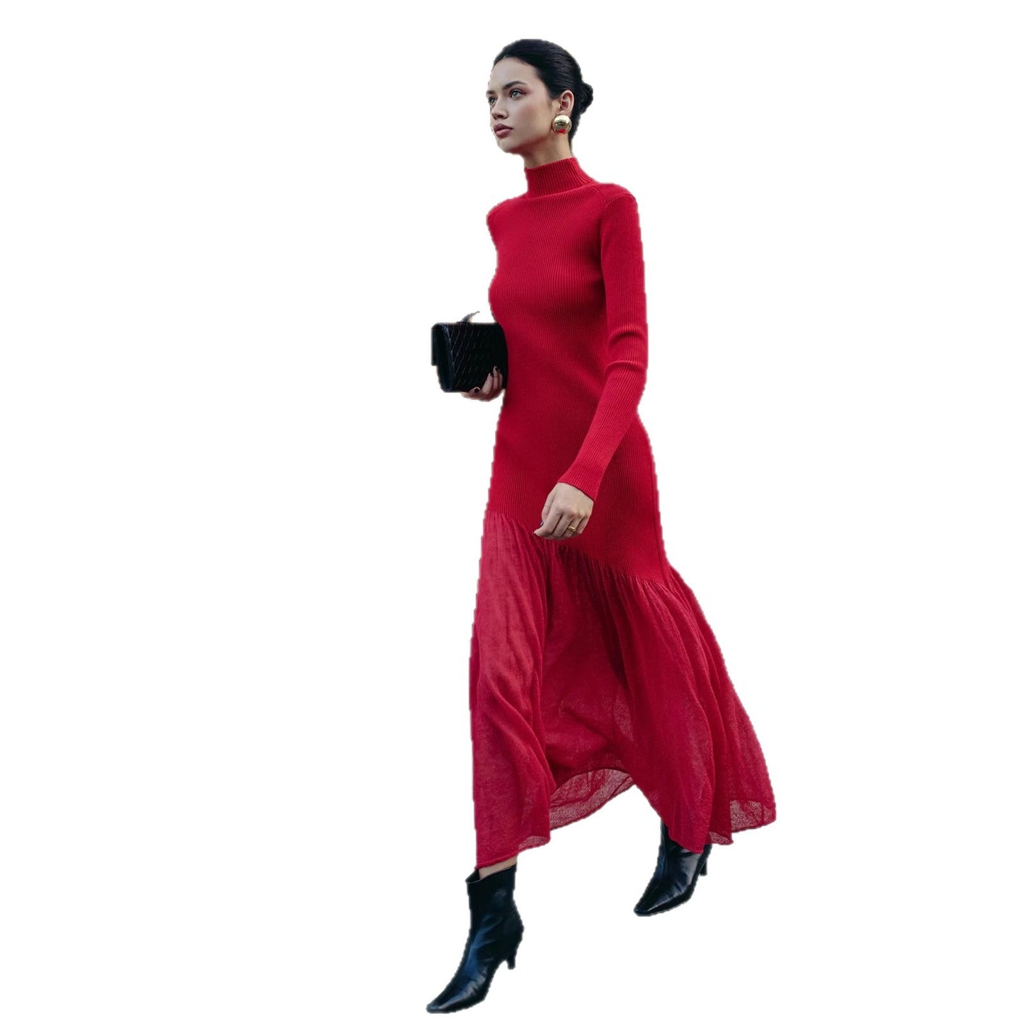 Women's Elegant Slim-fit Knit Dress