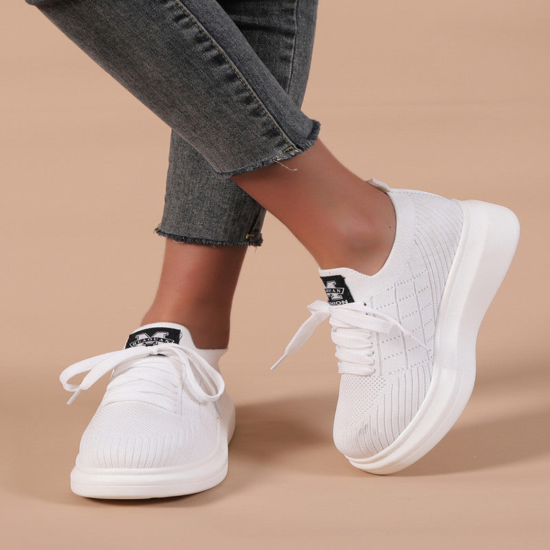 European And American Large Size Women's Flat Light Running Casual Shoes Women's Shoes