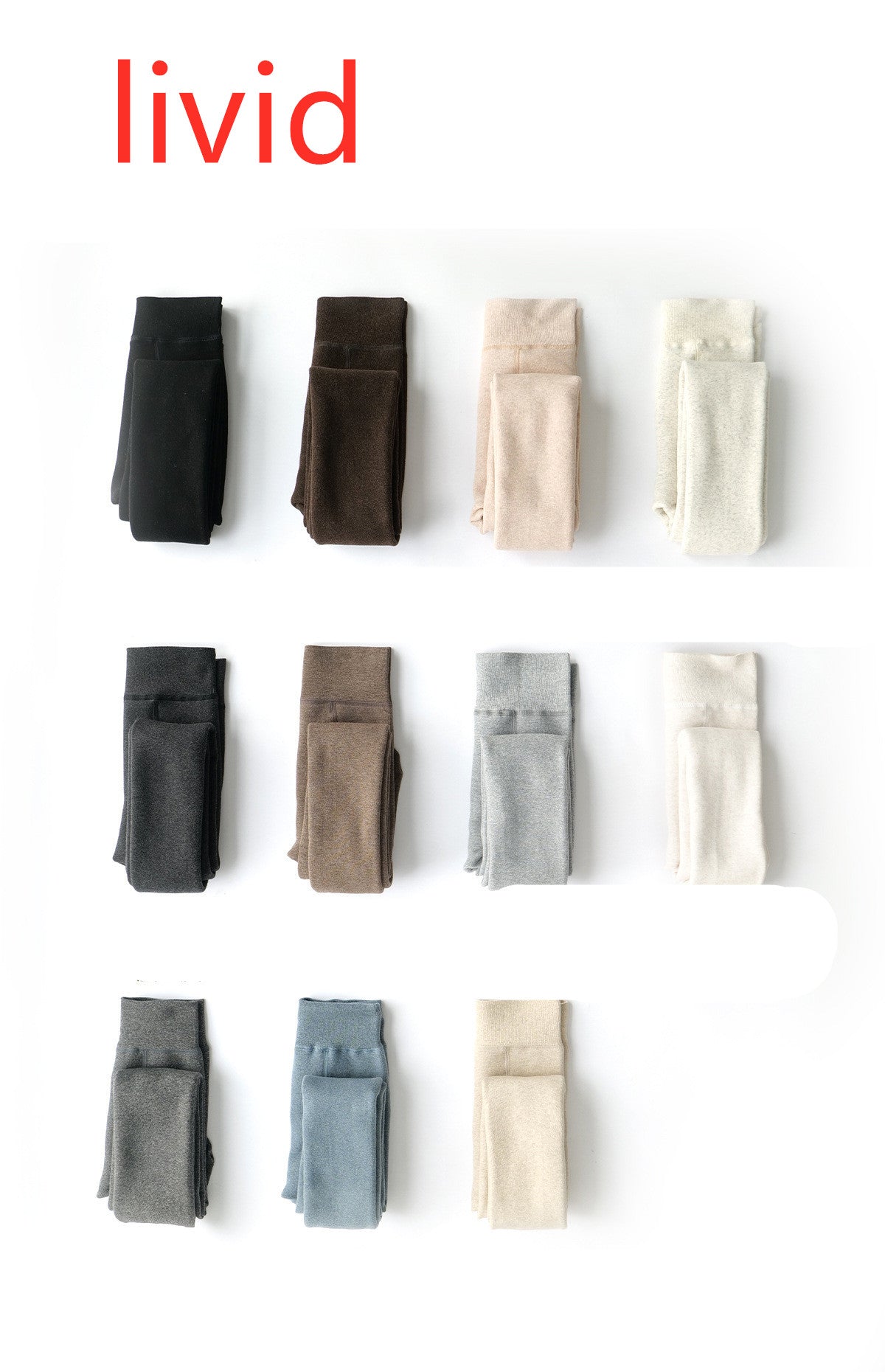 Striped Inner Cashmere Tights
