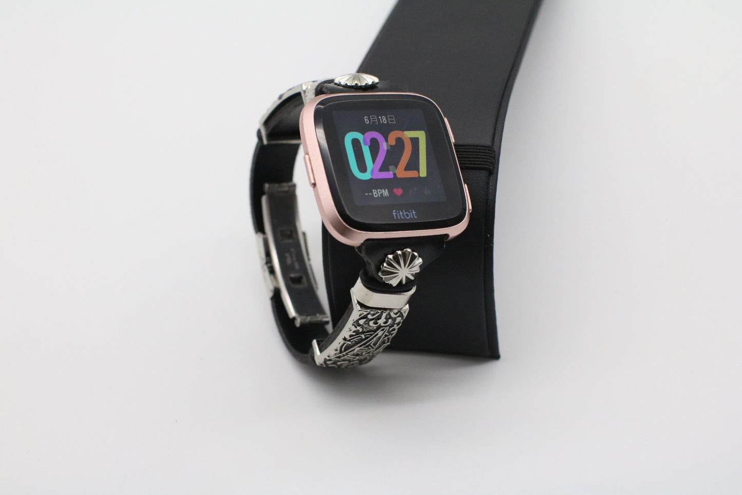 Embossed wrist strap