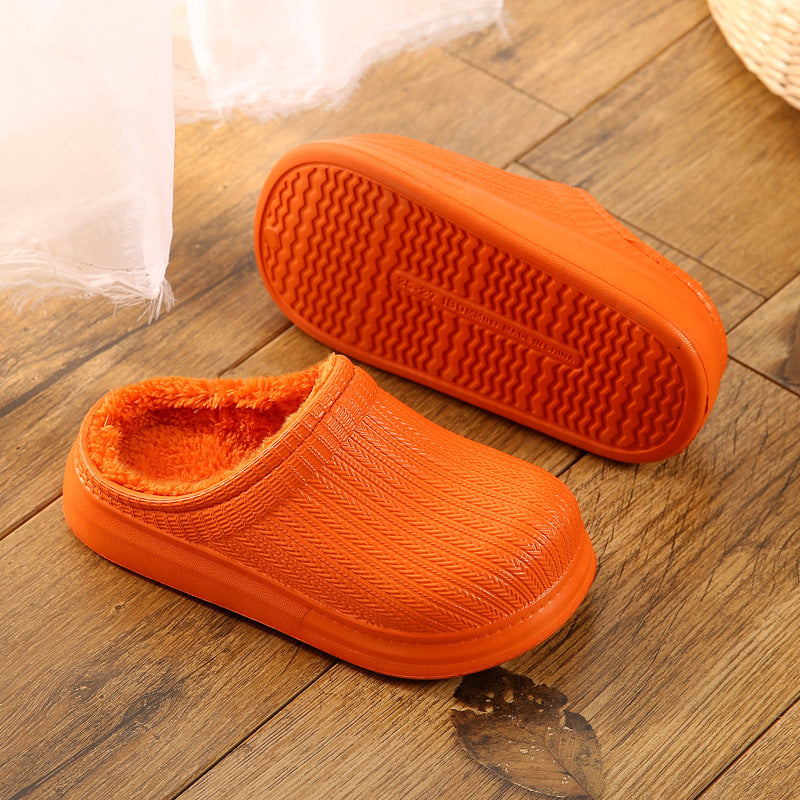 Soft Velvet Cute Thick Indoor Casual Home Cotton Slippers