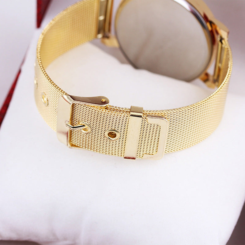 SilverGalaxy - Luxus-Frauenuhr mit Diamanten-Look