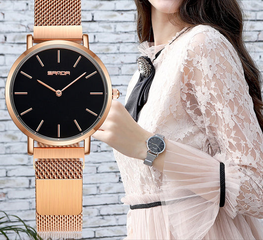Mesh belt watch