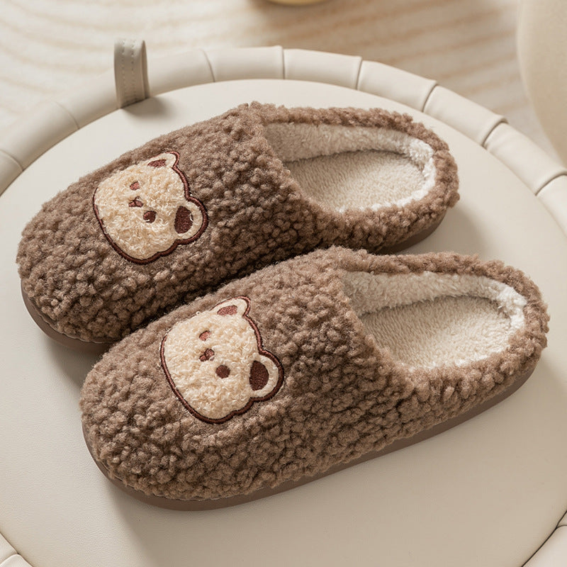 Velvet Thermal Non-slip Household Cotton Slippers