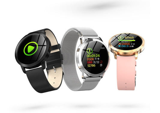 Metal round screen smart bracelet