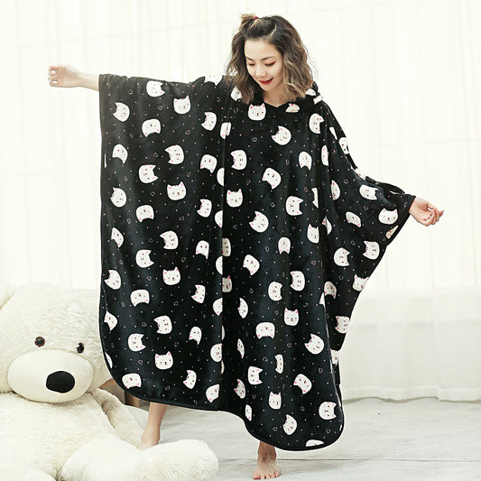 Warm Blanket Long Coral Fleece