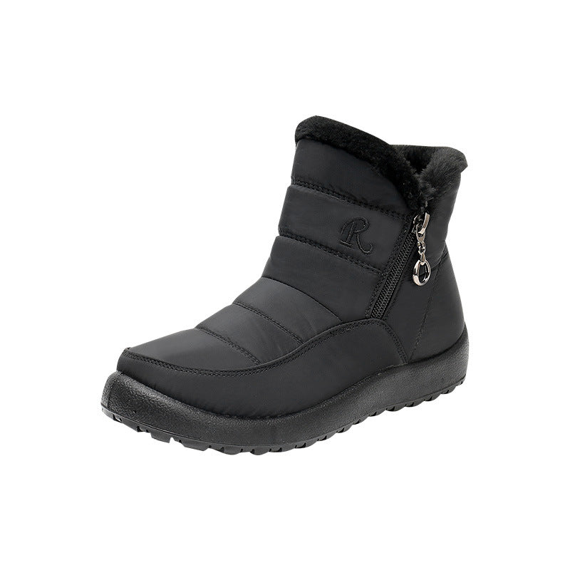 Add velvet warm cotton shoes soft soled cotton boots