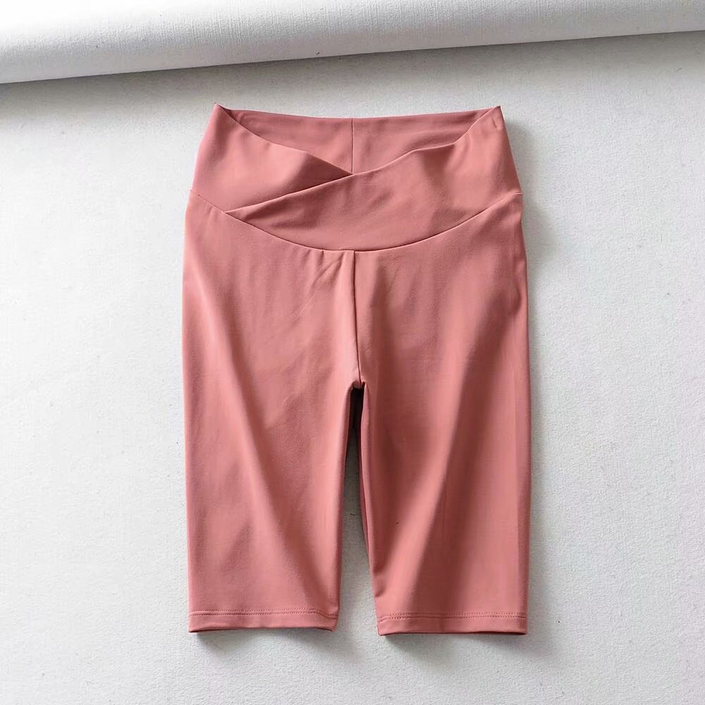 Stretch pleated quick-drying buttocks fitness yoga pants