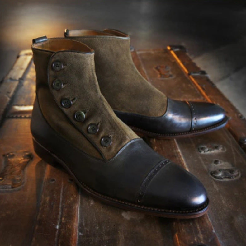 Autumn New Low Heel Men's Business Boots