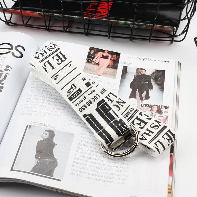 Student canvas belt