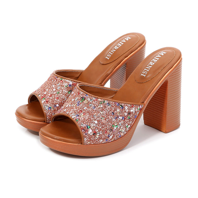 Wear high heels and large sandals outside in summer