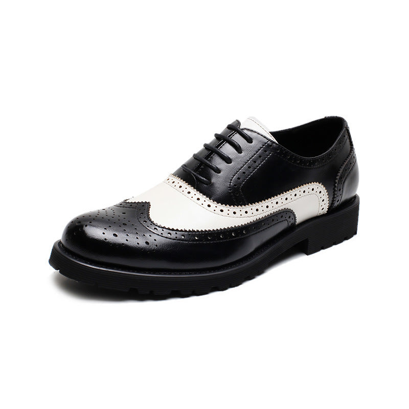Color block business casual shoes