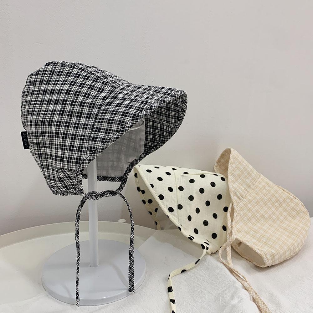 Baby Big Brim Windproof Lace-up Sun Hat
