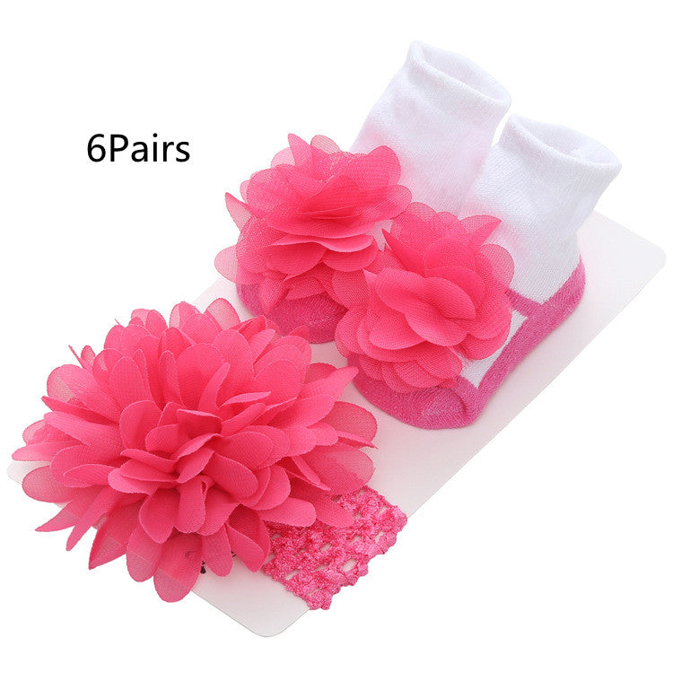 New Striped Solid Color Lace European And American Baby Socks