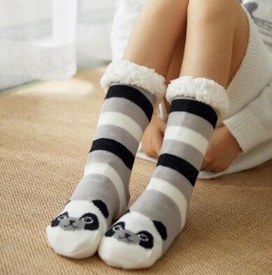 Warm and thick Plush sleeping socks