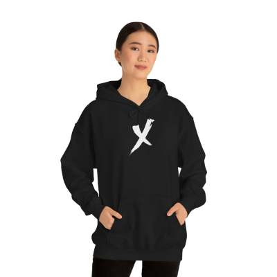 Løs X Unisex-hættetrøje i europæisk og amerikansk stil, der matcher alt