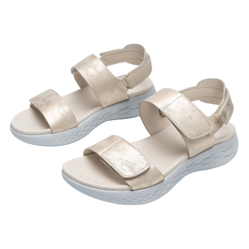 Wedge Heel Women's Sandals And Slippers MD Non-slip Soft Sole