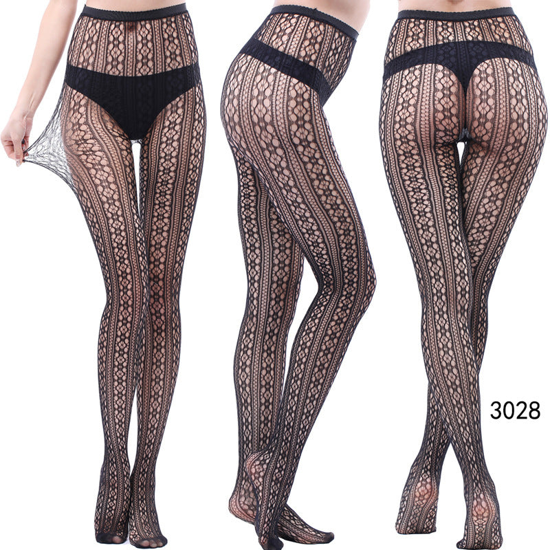 Women's Vintage Tattoo Lace Hollow Net Socks
