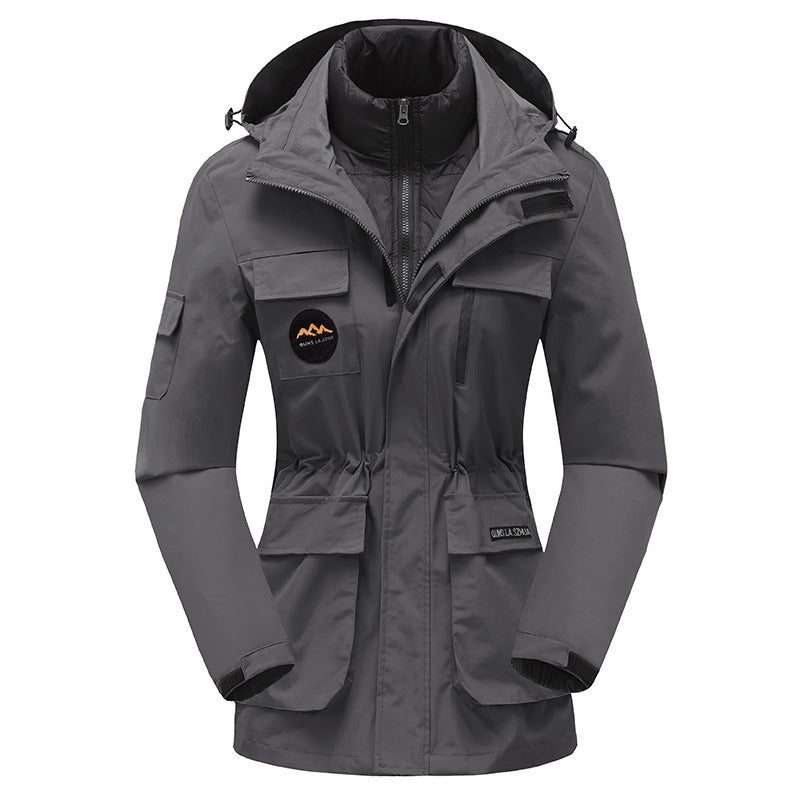 Down Cotton Liner Detachable Three-in-one Shell Jacket Winter Coat
