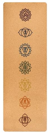 7 Chakra Yoga måtte af kork