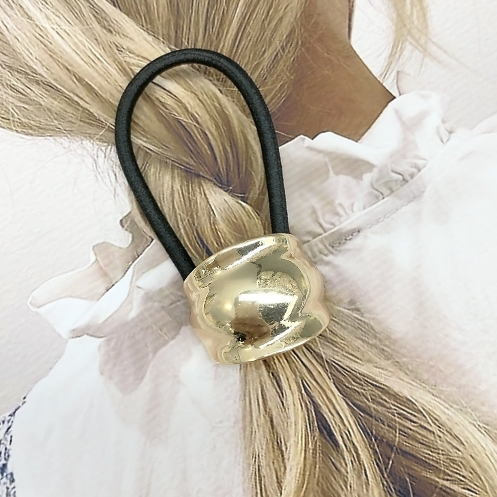 Simple Small Rubber Band Headband Hair Accessories Metal Geometry