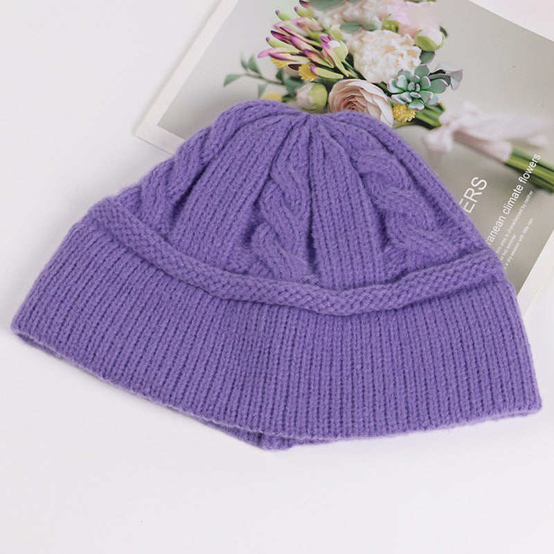 New Japanese Slouchy Knitted Fisherman's Hat Girl